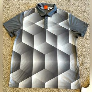 Men’s Gray Puma Golf Polo Sz XL